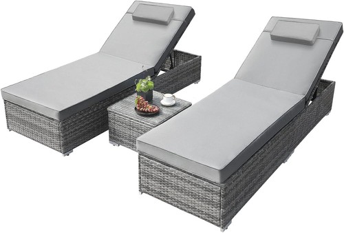 Pcs rattan sun lounger - pcs, set