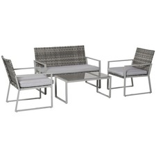 Outsunny 4PCS Outdoor Patio PE