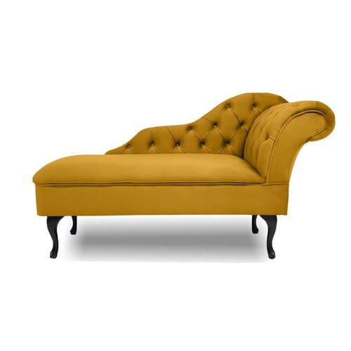 Chesterfield lemon chaise - lemon,
