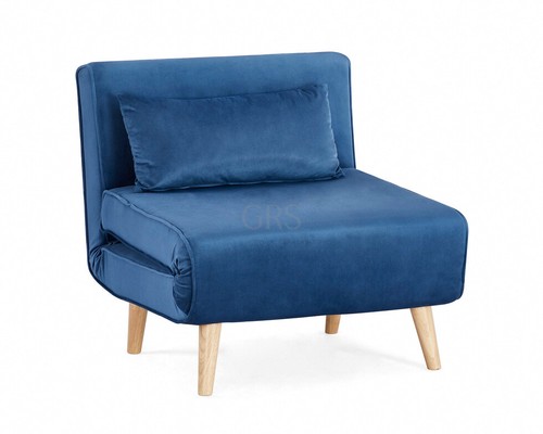 Sofa bed single chair - bed, velvet