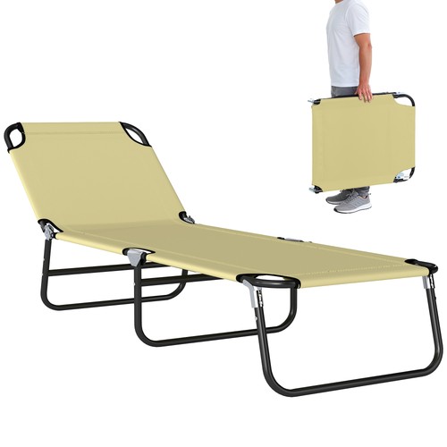 Outsunny folding lounge chair - folding,