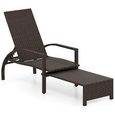 COSTWAY Outdoor Chaise Lounge